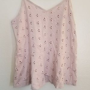 Baby pink tank top by Hinge